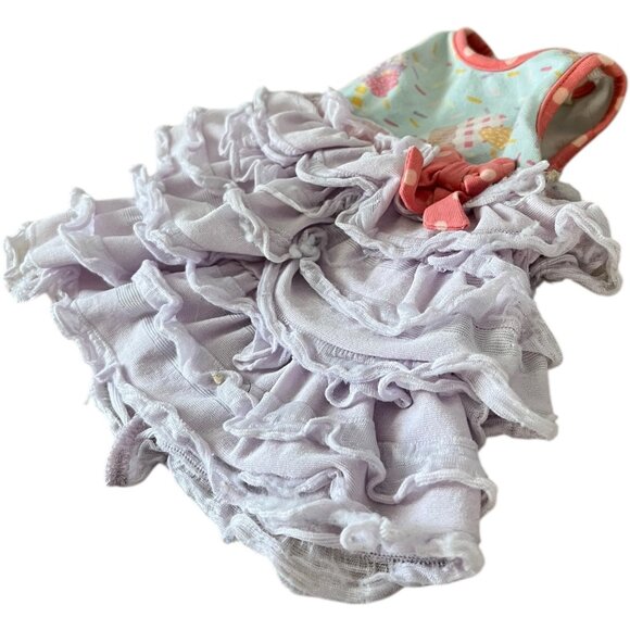 Matilda Jane Doll Birthday Dress: Cupcakes, Ruffles, Purple GUC - Picture 2 of 6